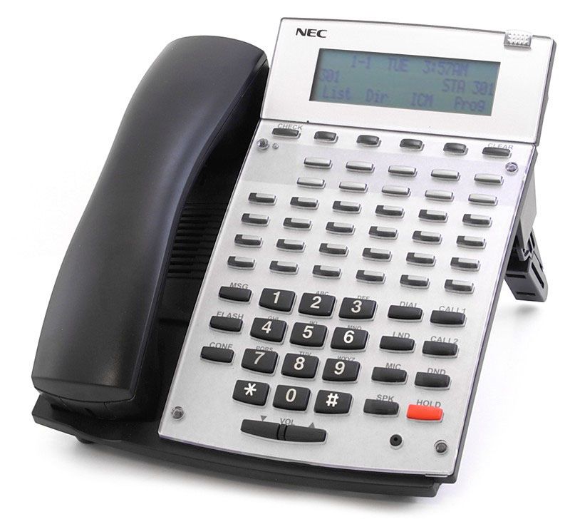 NEC Aspire 0890073 34-Button Black IP Display Phone - Grade B Refurbished - NEC (Nippon Electric Company) refurbished available on PCLiquidations