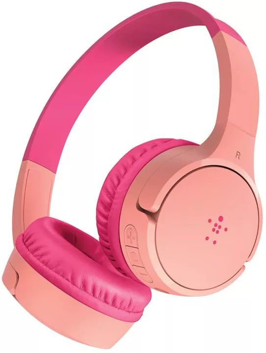 Belkin Soundform Wired/Wireless On-Ear Headphones For Kids - Pink Refurbished - Belkin refurbished available on PCLiquidations