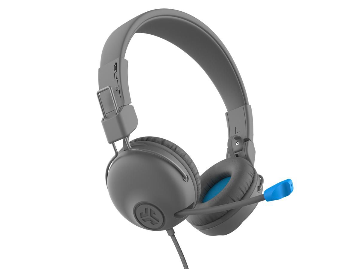 JLab Audio JBuddies Learn Headphones with Boom Mic - Gray Refurbished - JLab Audio refurbished available on PCLiquidations