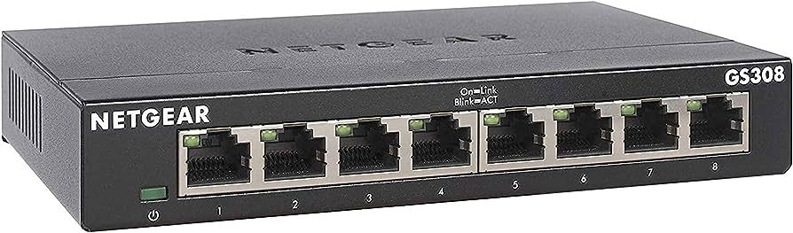 Netgear GS308v3 8-Port Gigabit Unmanaged Switch Refurbished - Netgear refurbished available on PCLiquidations