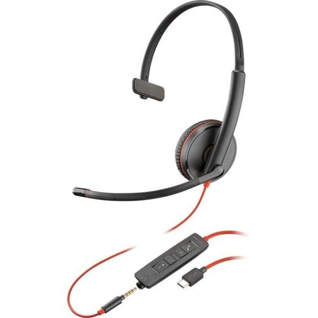 Plantronics Blackwire 3215 USB-C Monaural Headset Refurbished - Plantronics refurbished available on PCLiquidations