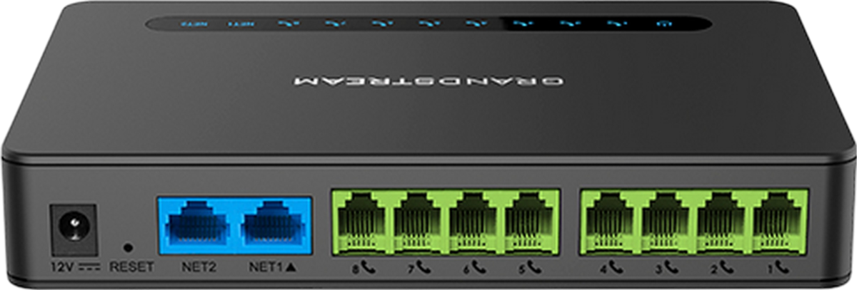 Grandstream HT818 V2 A 8-port FXS Gateway with Gigabit NAT Router Refurbished - Grandstream refurbished available on PCLiquidations