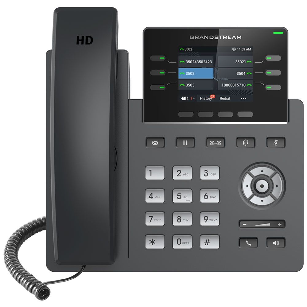 Grandstream GRP2613 Gigabit IP Color Display Speakerphone Refurbished - Grandstream refurbished available on PCLiquidations
