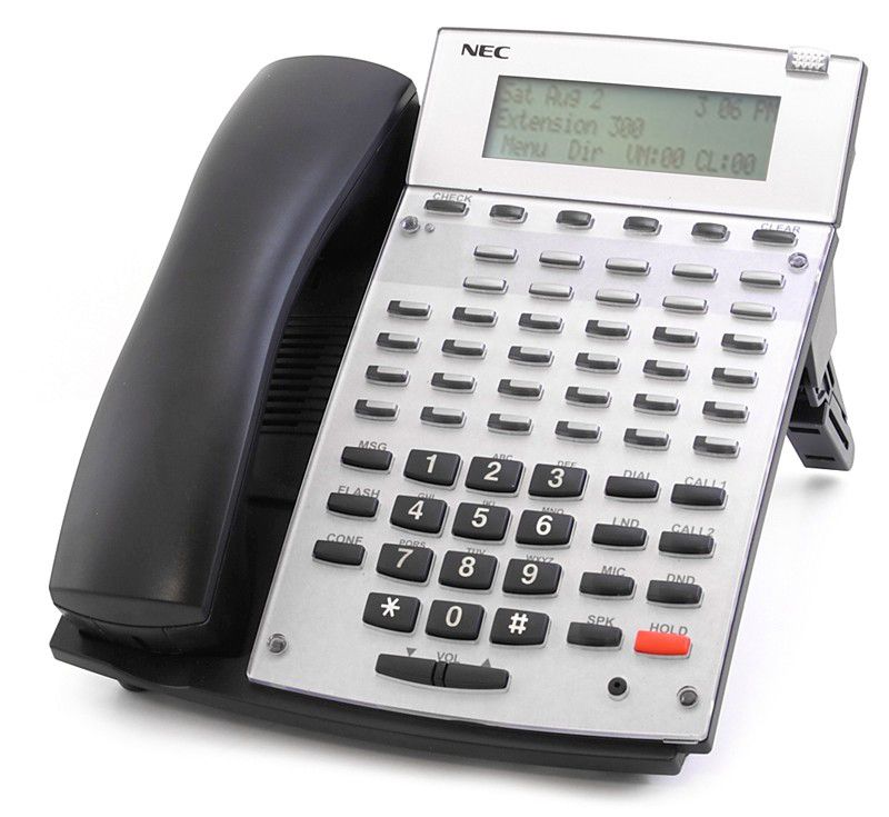 NEC Aspire 34 Button (34B) Black VoIP Display Phone IP1NA-24TIXH  (0890065) Refurbished - NEC (Nippon Electric Company) refurbished available on PCLiquidations