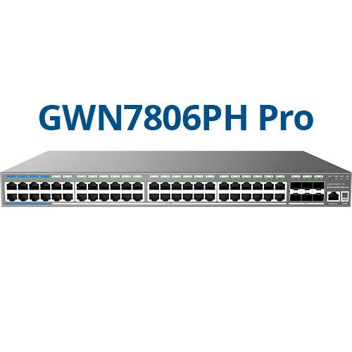 Grandstream GWN7806PH Pro 48-Port Managed Gigabit PoE++ Switch Refurbished - Grandstream refurbished available on PCLiquidations