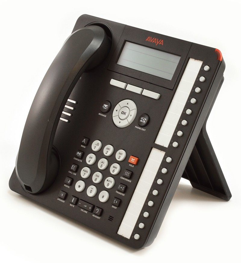 Avaya 1616 14-Button Black IP Backlit Display Speakerphone - Grade B Refurbished - Avaya refurbished available on PCLiquidations