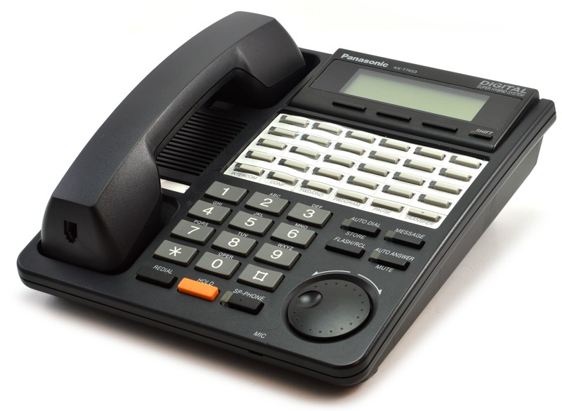 Panasonic Digital Super Hybrid KX-T7453 24-Button Black Backlit Display Speakerphone -  Grade B Refurbished - Panasonic refurbished available on PCLiquidations