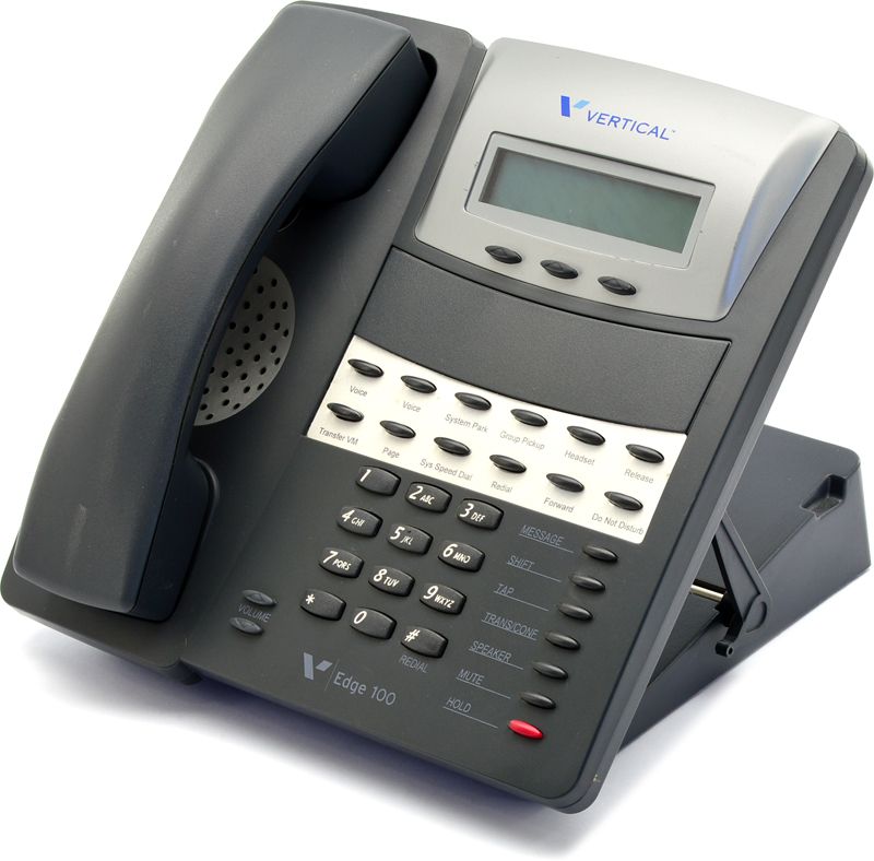 Vertical Edge 100 VW-E100-12 12-Button Black Digital Display Speakerphone - Grade A Refurbished -  refurbished available on PCLiquidations