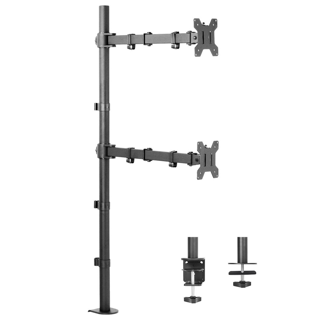 Buy VIVO Dual Vertical Monitor Extra Tall Desk Mount Refurbished - $59.99 VIVO Dual Vertical Monitor Extra Tall Desk Mount Refurbished - refurbished available on PCLiquidations