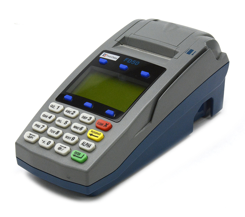 Buy First Data FD-50 Dual Comm Credit Card Machine (001304064) Refurbished - $17.00 First Data FD-50 Dual Comm Credit Card Machine (001304064) Refurbished - refurbished available on PCLiquidations