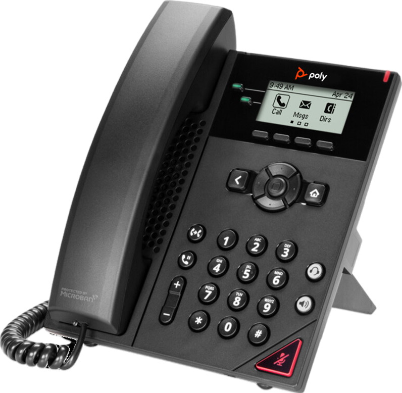 Poly VVX 150 Black IP Display Speakerphone - Grade B Refurbished - N/A (Il existe plusieurs marques avec le nom "Poly", il refurbished available on PCLiquidations