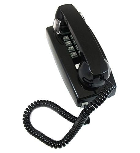 Cortelco 2554 Black Wall Phone - New Refurbished - Cortelco refurbished available on PCLiquidations