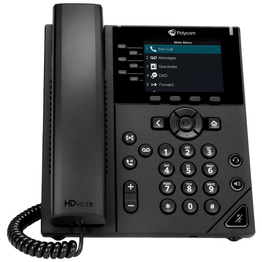 Poly VVX 350 IP Speakerphone w/Power Adapter - Grade A Refurbished - N/A (Il existe plusieurs marques avec le nom "Poly", il refurbished available on PCLiquidations