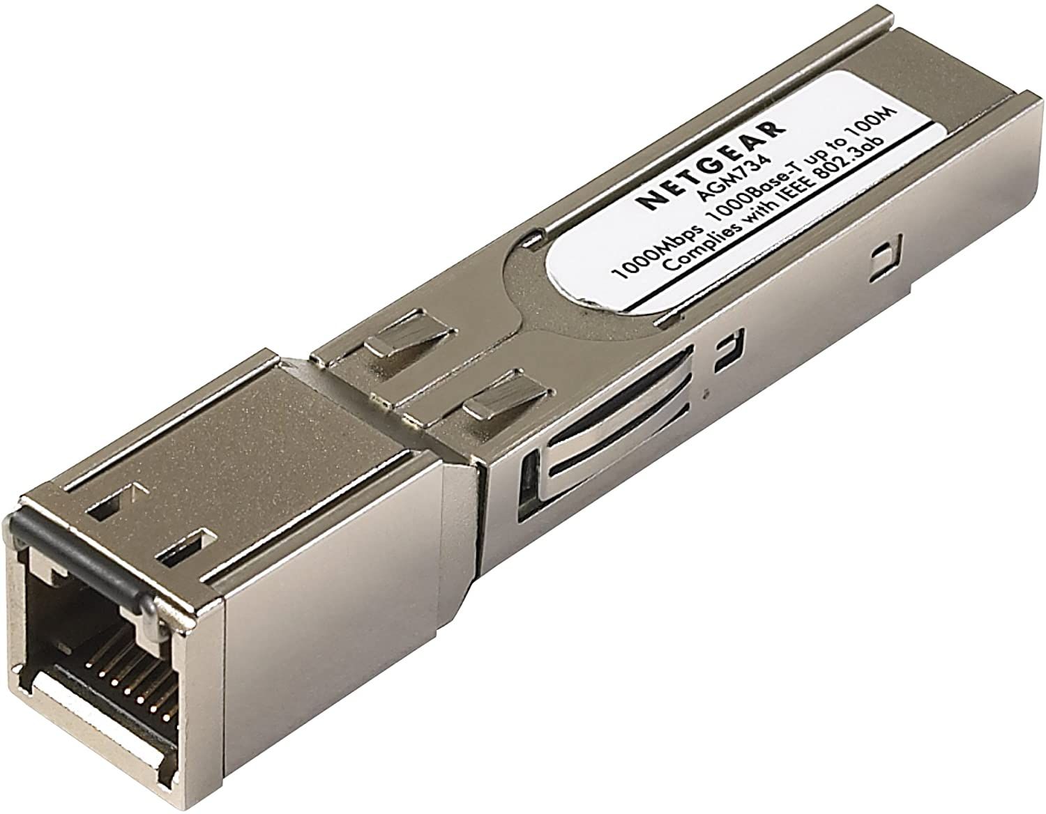 Netgear AGM734 SFP Transceiver 1000BASE-T  SFP Copper RJ45 GBIC Refurbished - Netgear refurbished available on PCLiquidations