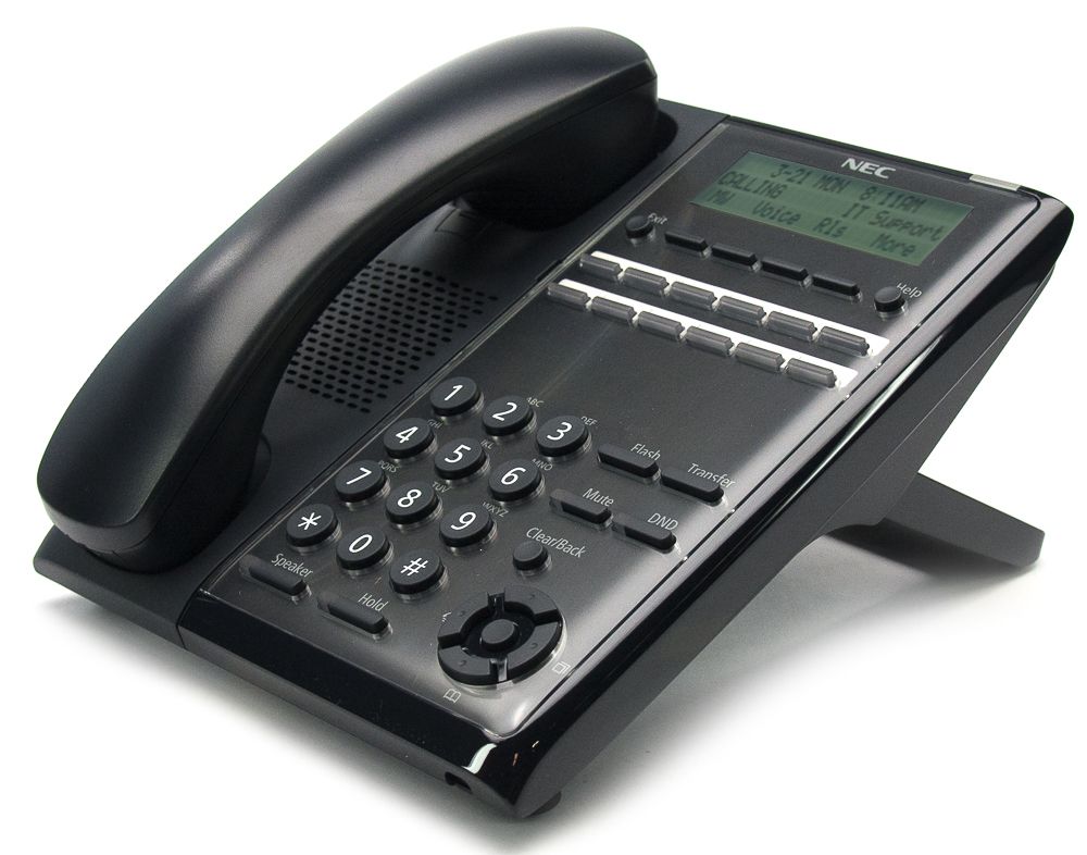 NEC SL2100 12-Button Black Digital Display Speakerphone (BE117451) - Grade A Refurbished - NEC (Nippon Electric Company) refurbished available on PCLiquidations