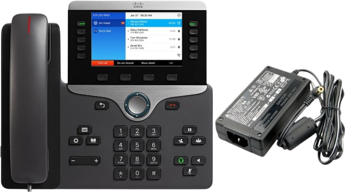 Cisco CP 8841-3PW Black Multi-Platform IP Phone w/Power Cube 4 New Refurbished - Cisco Systems Inc. refurbished available on PCLiquidations