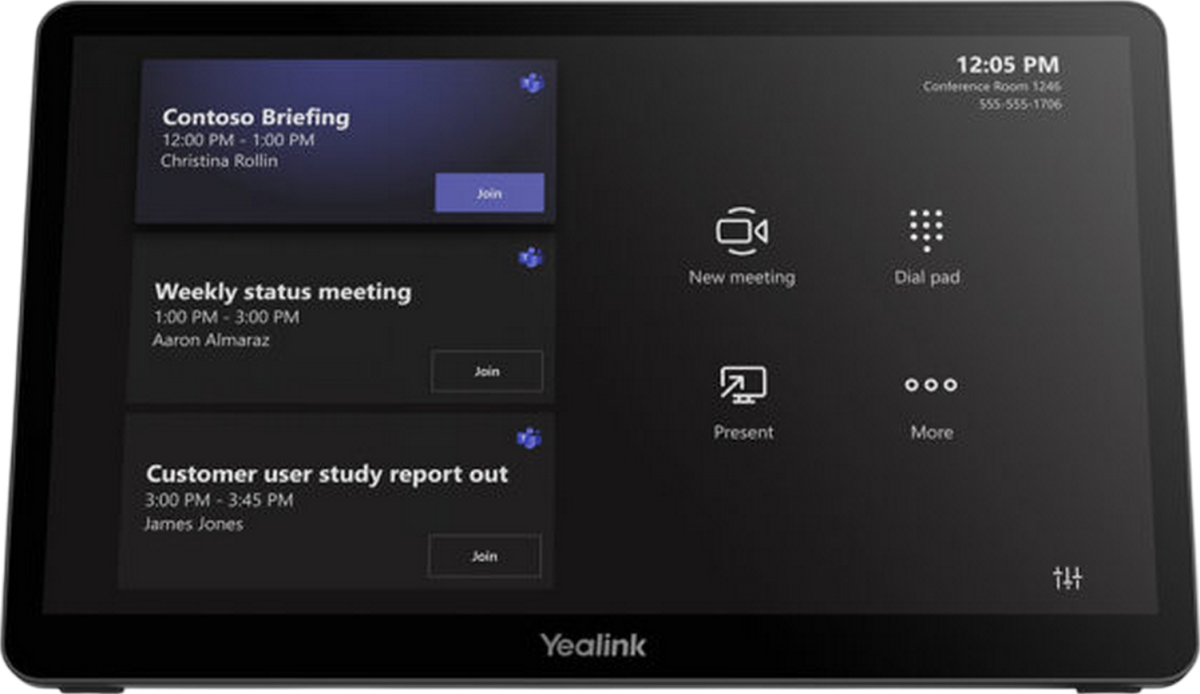 Yealink Mtouch Plus for Video Conference Room System Black Refurbished - Yealink refurbished available on PCLiquidations
