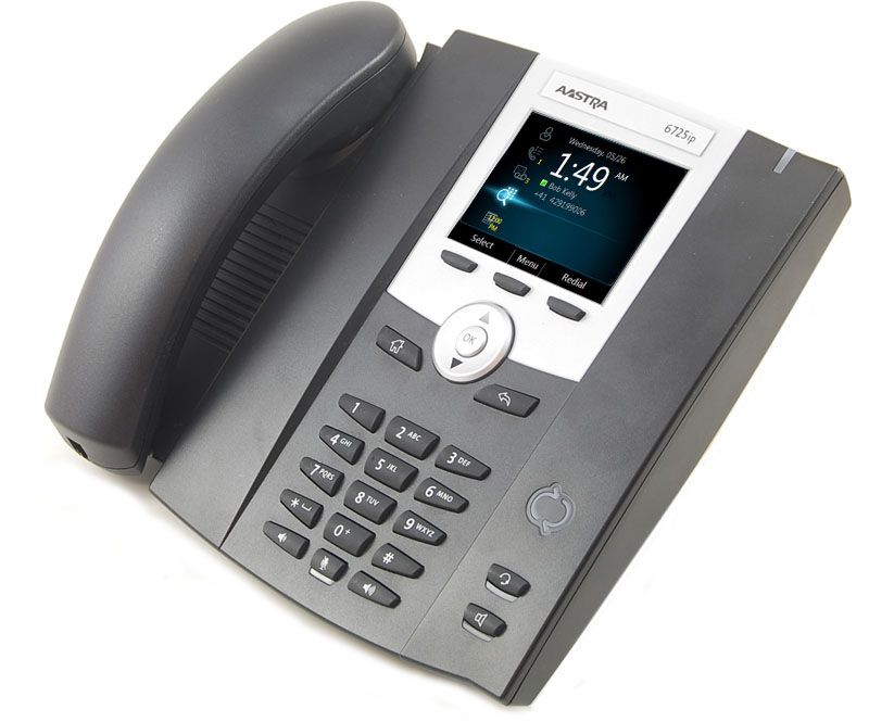 Aastra 6725ip Black IP Color Display SpeakerPhone - Grade A Refurbished -  refurbished available on PCLiquidations