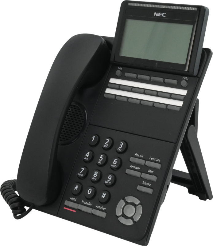 NEC DT530 DTK-12D-1 12-Button Digital Phone - Black - Grade A Refurbished - NEC (Nippon Electric Company) refurbished available on PCLiquidations