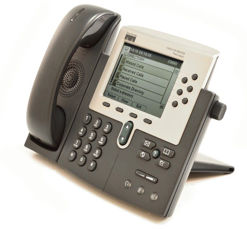 Cisco CP-7960G Charcoal IP Display Speakerphone - Grade B Refurbished - Cisco Systems Inc. refurbished available on PCLiquidations