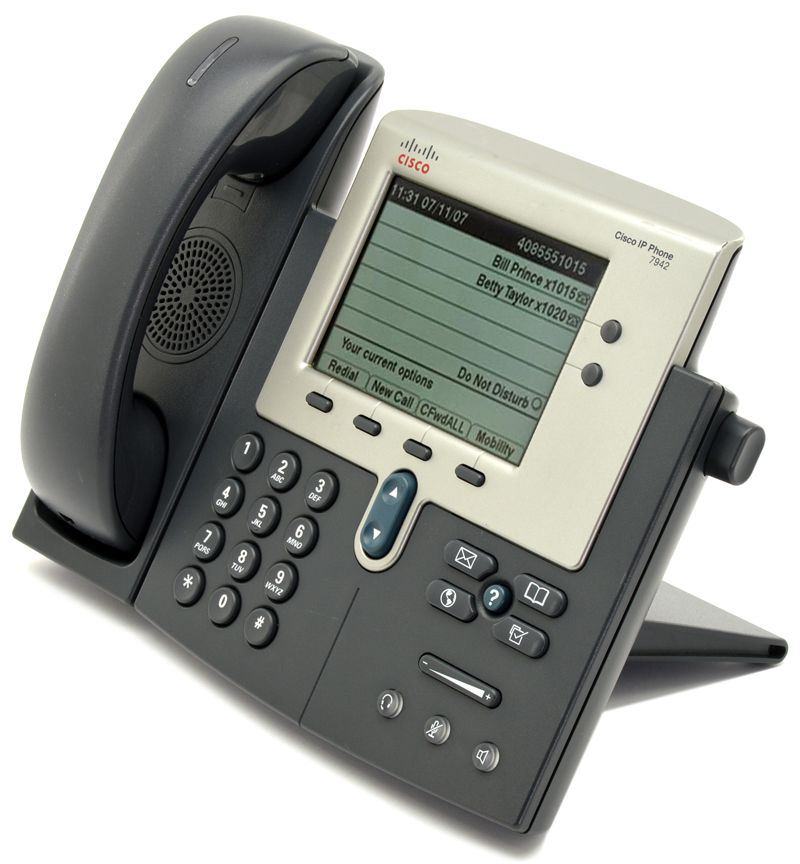Cisco 7942 IP Display Speakerphone - Charcoal - Grade A Refurbished - Cisco Systems Inc. refurbished available on PCLiquidations