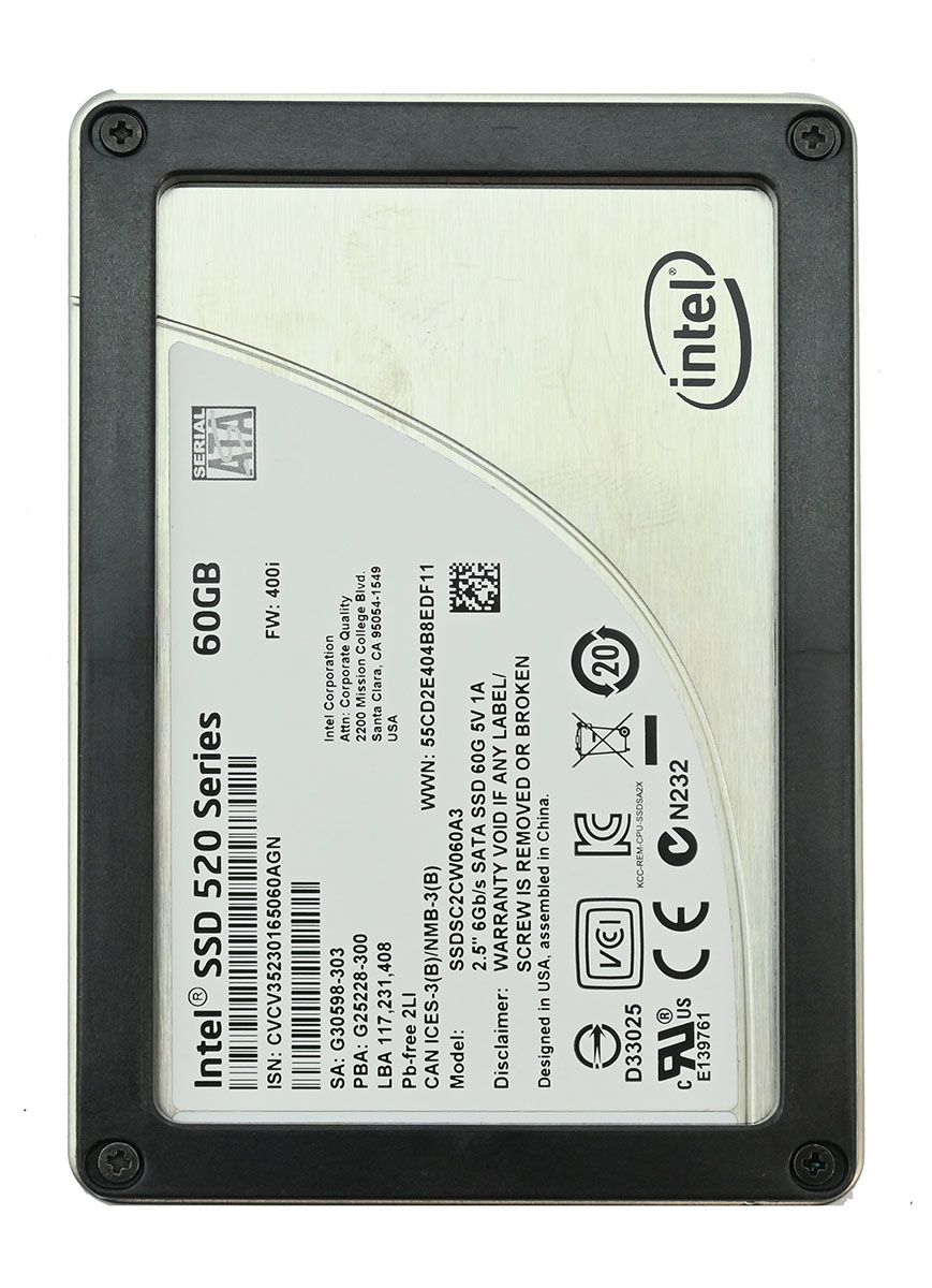 Intel 60GB 2.5"" SATA 520 Series SSD Refurbished - Intel refurbished available on PCLiquidations