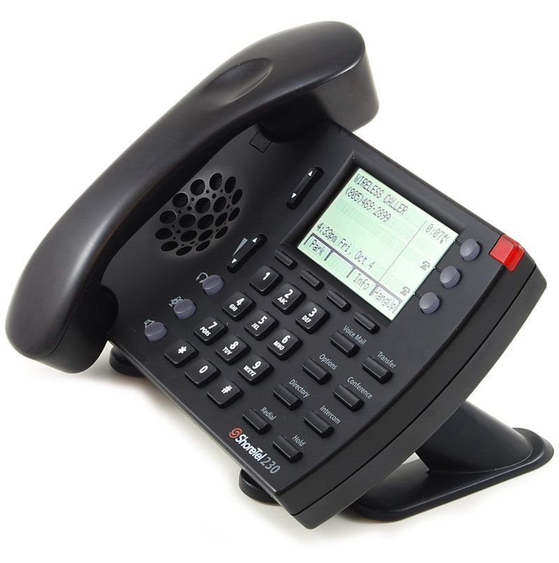 ShoreTel ShorePhone 230 IP Black Phone Refurbished -  refurbished available on PCLiquidations