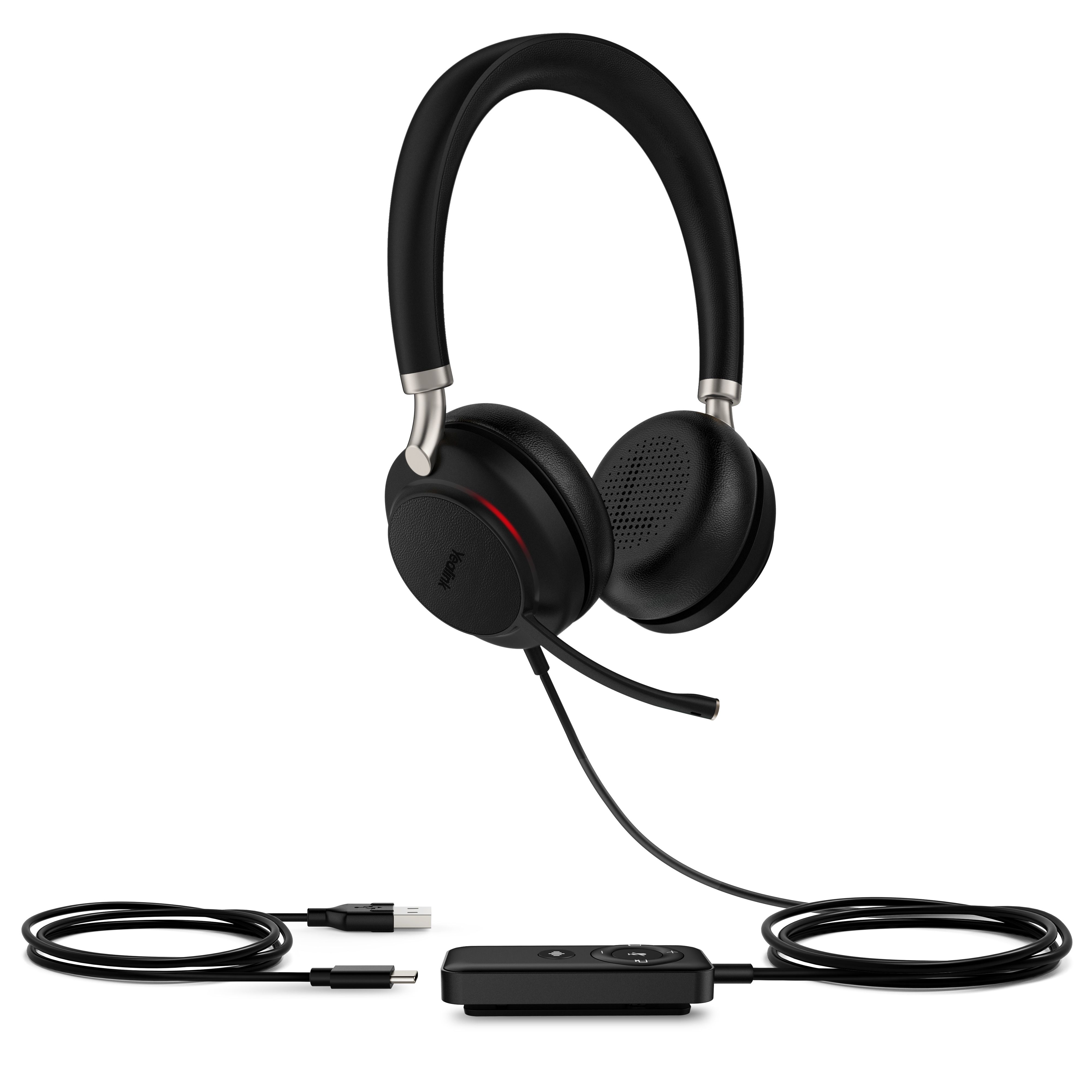 Yealink UH38 Dual Ear UC Wired USB Headset w/Bluetooth Refurbished - Yealink refurbished available on PCLiquidations