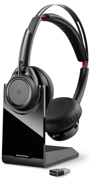 Poly Voyager Focus UC USB-A Bluetooth Headset w/Stand- Microsoft Refurbished - N/A (Il existe plusieurs marques avec le nom "Poly", il refurbished available on PCLiquidations