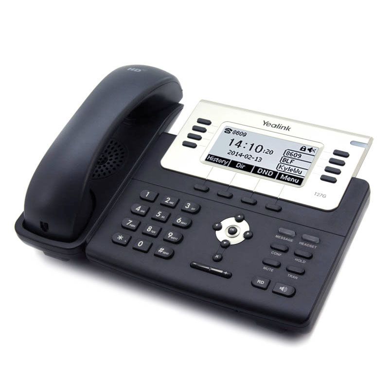 Yealink SIP-T27G 12-Button Black IP Display Speakerphone - Grade A Refurbished - Yealink refurbished available on PCLiquidations