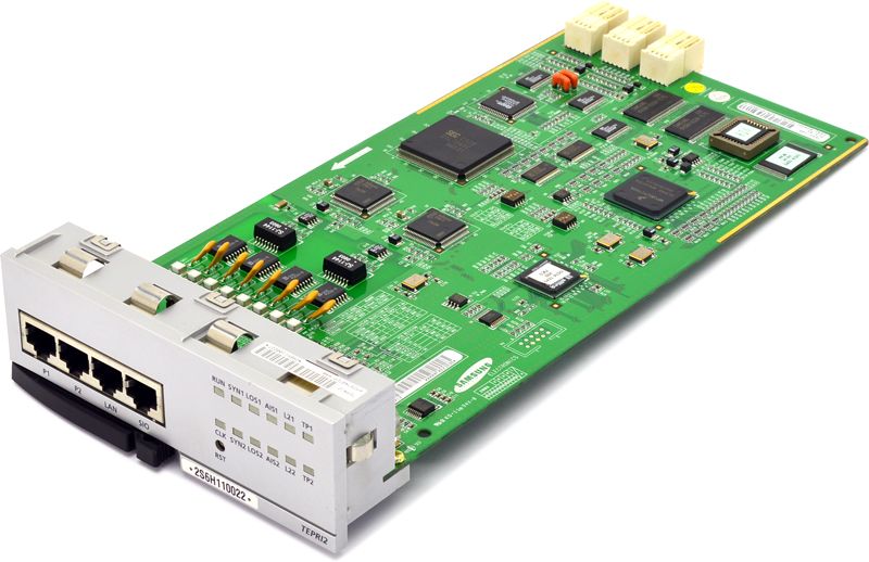 Samsung OfficeServ 7400 TEPRI2 (2CKT) T-1/PRI Card (KPOS74BTEP/XAR) Refurbished - Samsung refurbished available on PCLiquidations