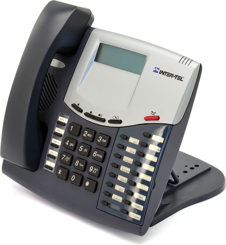 Inter-tel Axxess 550.8520 Charcoal Display Phone - Grade A Refurbished -  refurbished available on PCLiquidations