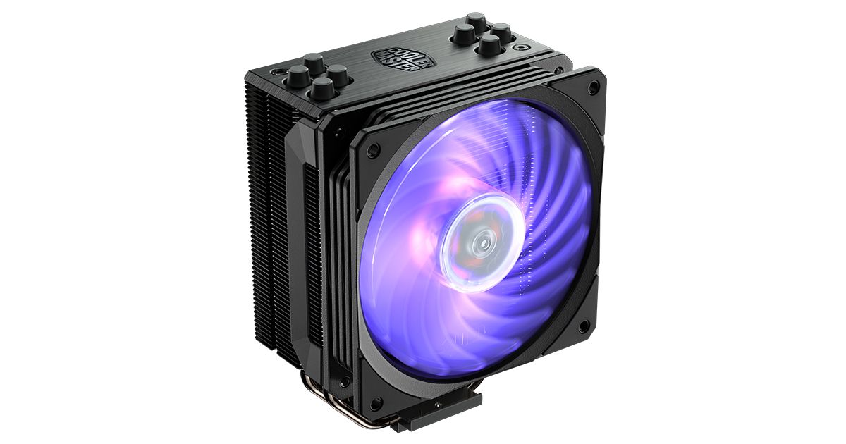 Cooler Master Hyper 212 RGB Black Edition 120mm CPU Air Cooler Refurbished - Cooler Master refurbished available on PCLiquidations