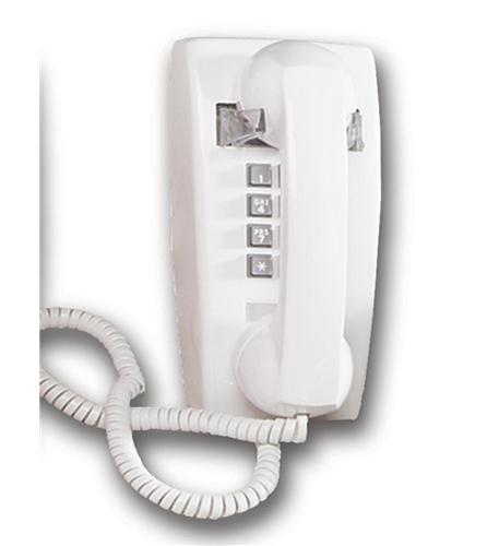 Cortelco 2554 White Wall Phone w/ Volume Control - New Refurbished - Cortelco refurbished available on PCLiquidations