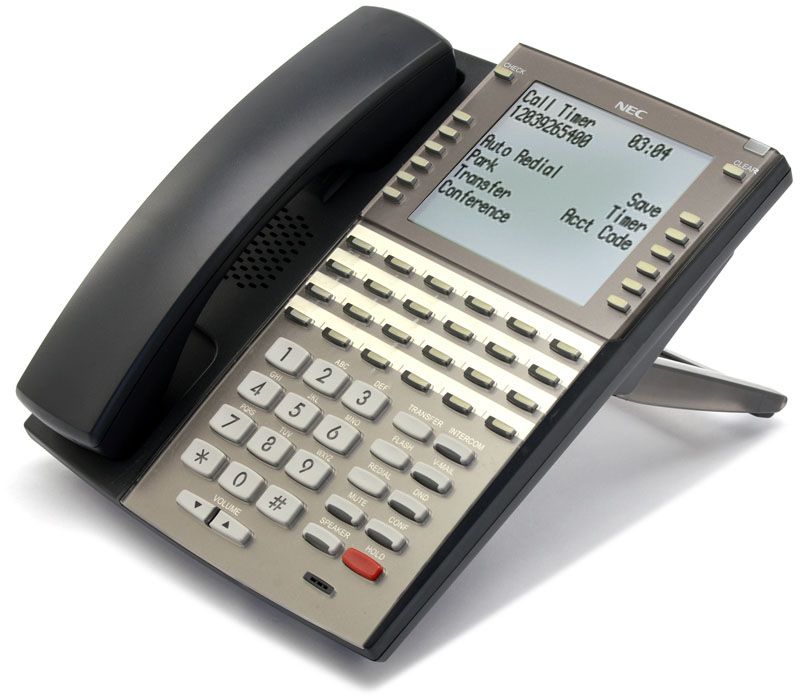 NEC DSX DX7NA-34BTSXBF 1090030 34-Button Black Digital Backlit Super Display Speakerphone Refurbished - NEC (Nippon Electric Company) refurbished available on PCLiquidations