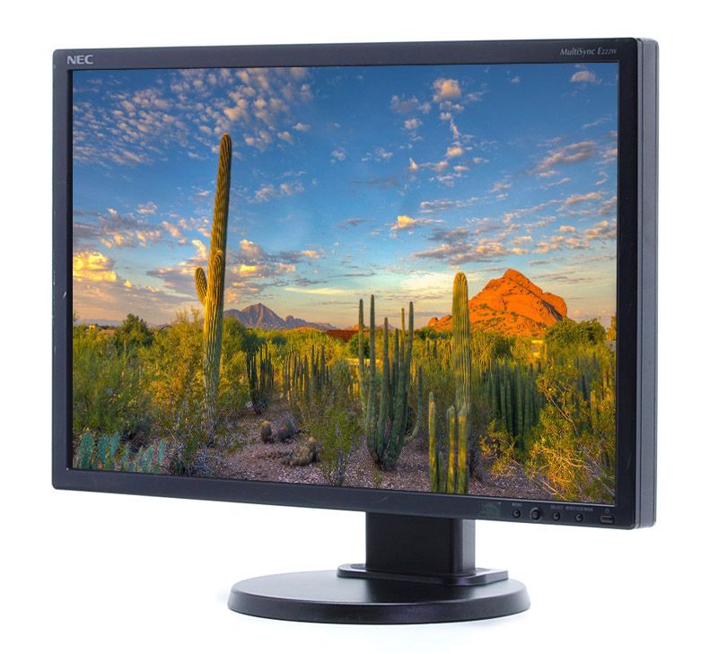 NEC E222W 22"" Widescreen LCD Monitor - Grade B Refurbished - NEC (Nippon Electric Company) refurbished available on PCLiquidations