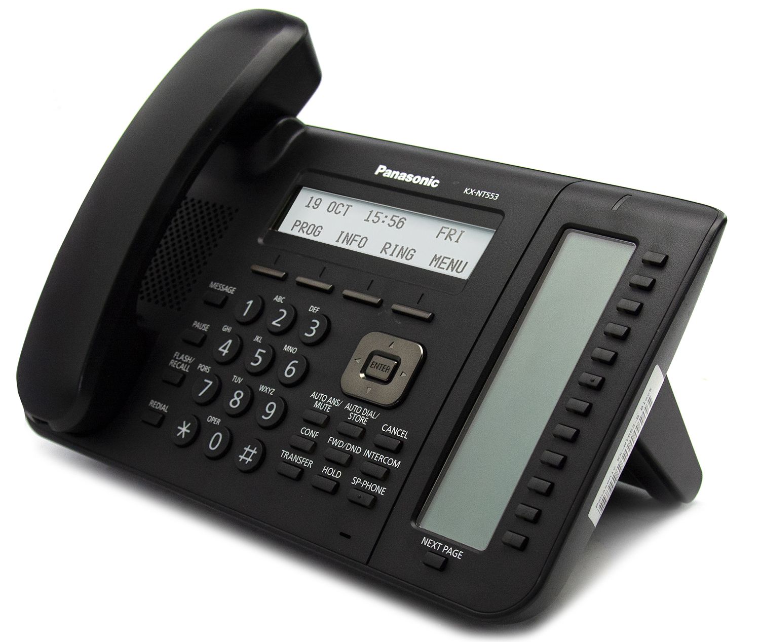 Panasonic KX-NT553-B 12-Button Black IP Display Speakerphone - Grade B Refurbished - Panasonic refurbished available on PCLiquidations