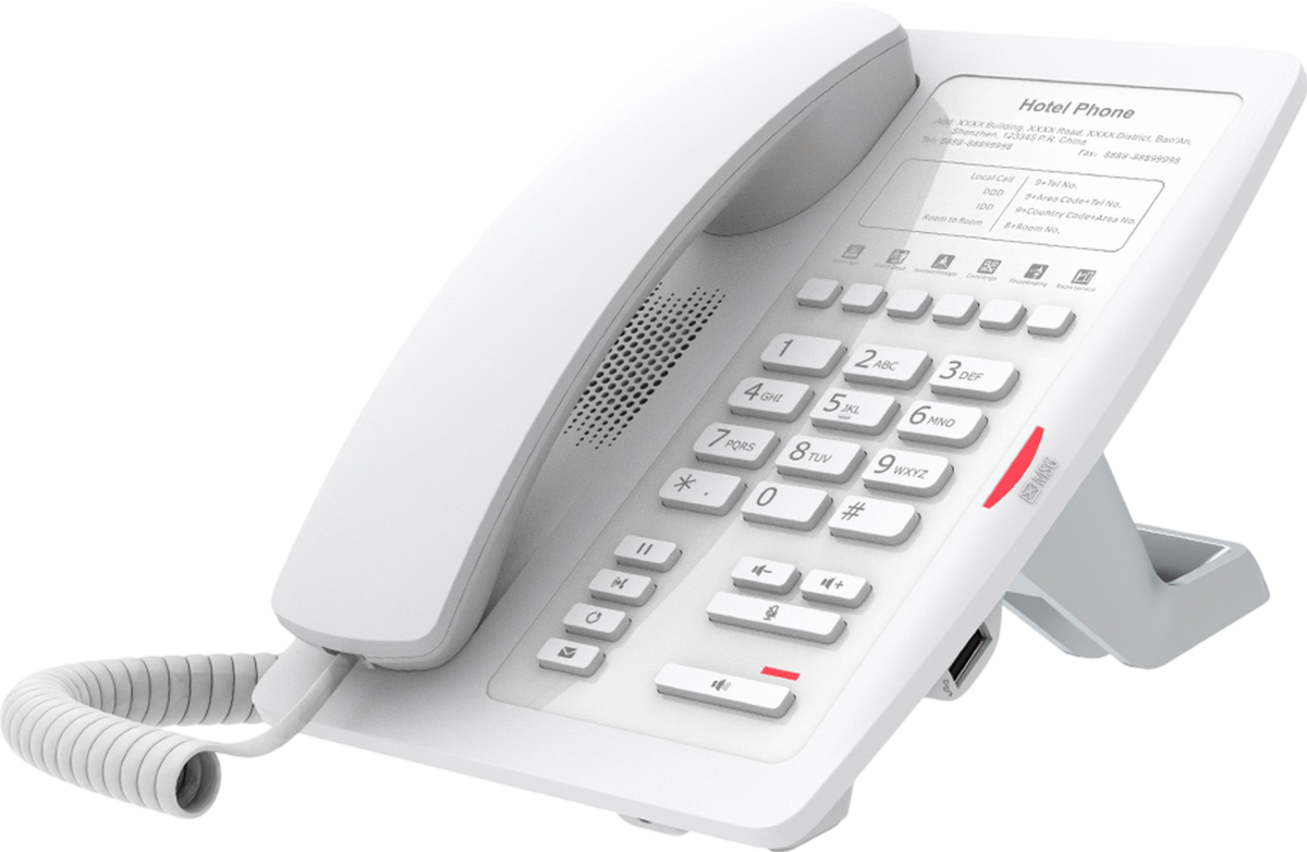 Fanvil H3 Hotel SIP Phone White Refurbished - Fanvil refurbished available on PCLiquidations
