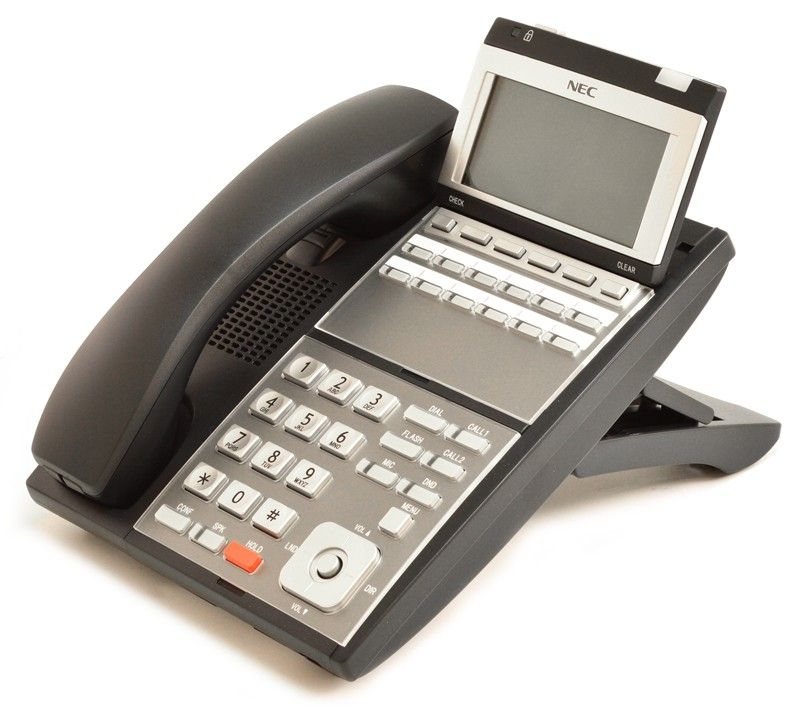 NEC UX5000 IP3NA-12TIXH TEL(BK) 12 Button IP Display Phone Black (0910064) - Grade B Refurbished - NEC (Nippon Electric Company) refurbished available on PCLiquidations
