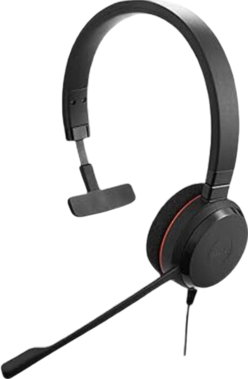 Jabra Evolve 20 Mono MS Headset - Grade A Refurbished - Jabra refurbished available on PCLiquidations