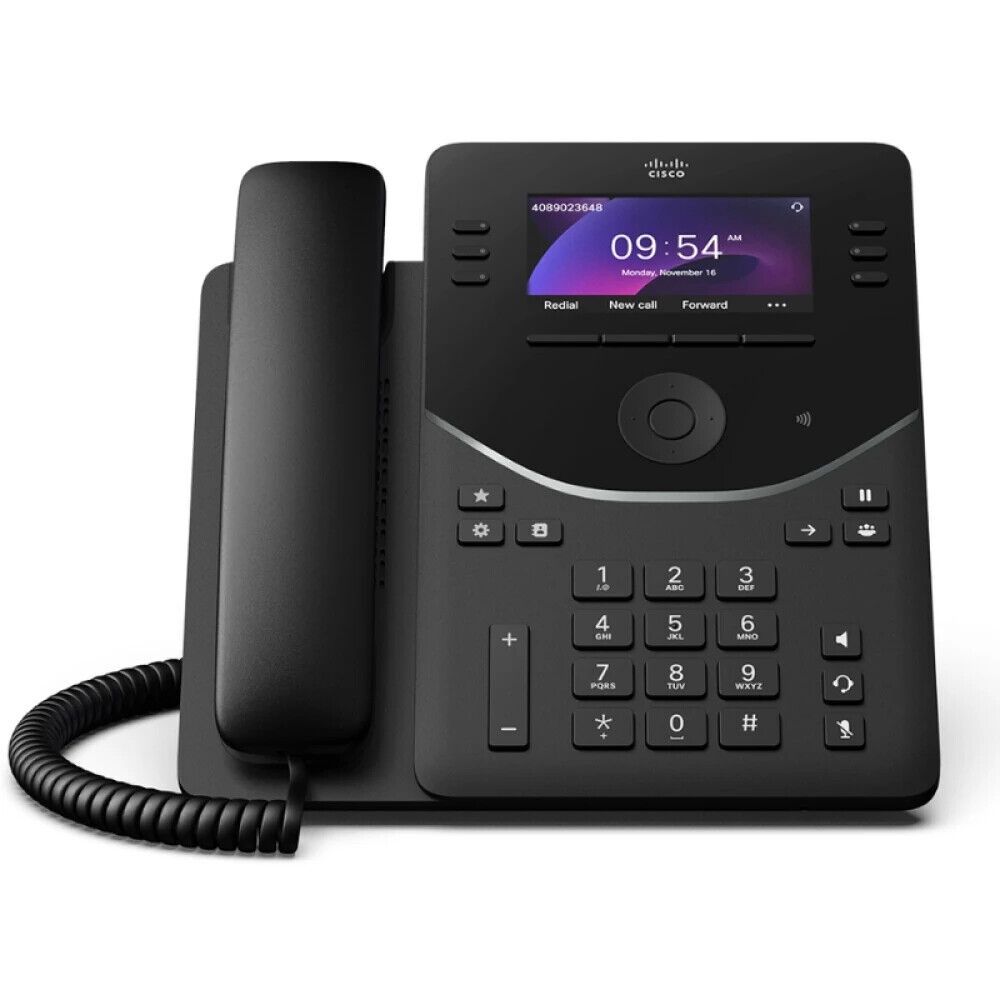 Cisco 9851 Color Display IP Phone - Carbon Black Refurbished - Cisco Systems Inc. refurbished available on PCLiquidations