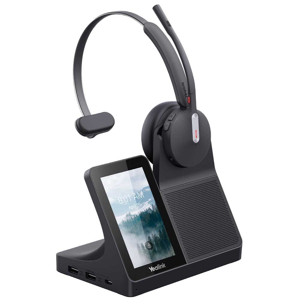 Yealink WH64 Workstation Mono DECT & Bluetooth Headset Refurbished - Yealink refurbished available on PCLiquidations