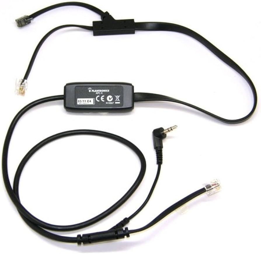 Plantronics APC-4 Headset Electronic Hook Switch Control Adapter (37978-01) Refurbished - Plantronics refurbished available on PCLiquidations
