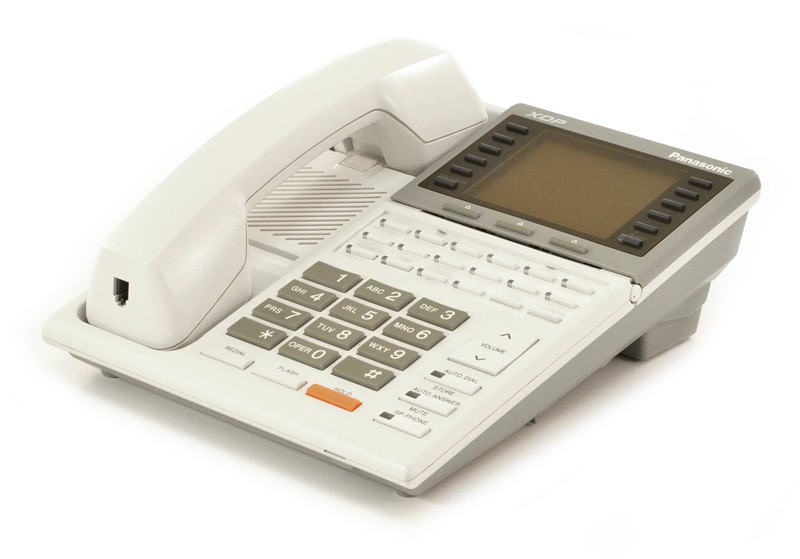 Panasonic XDP KX-T7235 White Large Display Speakerphone - Grade B Refurbished - Panasonic refurbished available on PCLiquidations