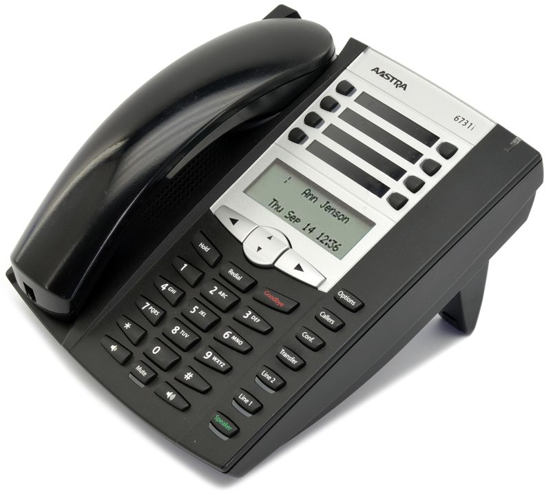 Aastra 6731i Black IP Display SpeakerPhone w/ Text Keys - Refurbished Refurbished -  refurbished available on PCLiquidations