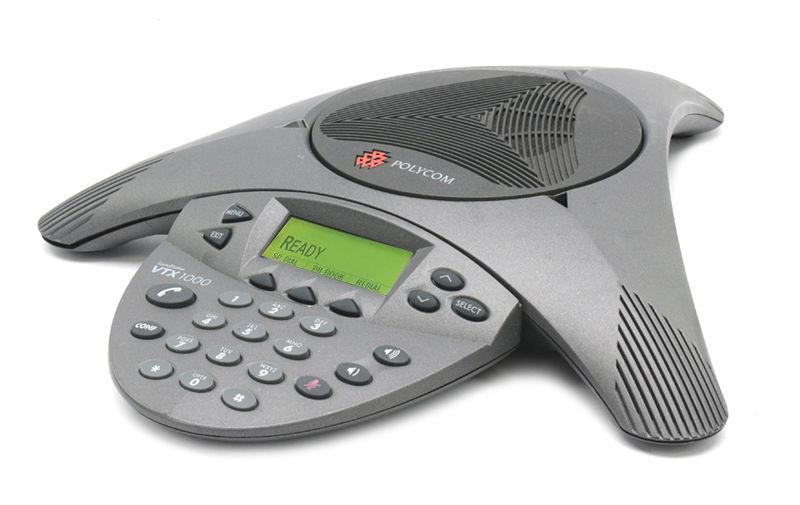 Polycom SoundStation VTX 1000 Conference Phone w/ Power Module (2200-07300-001, 2201-07142-001) Refurbished - Polycom refurbished available on PCLiquidations