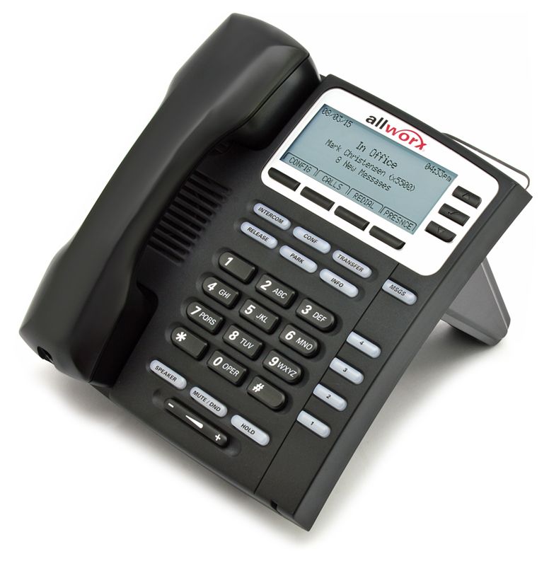 AllWorx 9204G Black Gigabit IP Display Speakerphone - Grade A Refurbished -  refurbished available on PCLiquidations