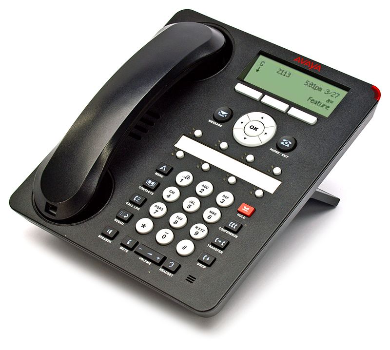 Avaya 1408 Black Digital Display Speakerphone TEXT - Grade A Refurbished - Avaya refurbished available on PCLiquidations
