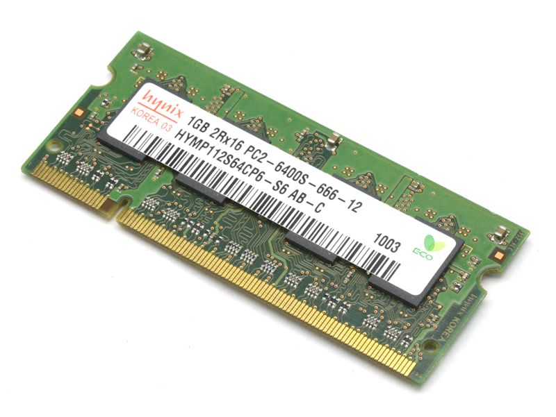 Hynix 1GB DDR2-800MHz (PC2-6400) Laptop DIMM RAM (HYMP112S64CP6-S6-AB-C) Refurbished -  refurbished available on PCLiquidations