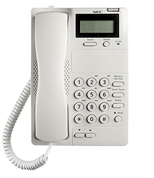 NEC AT-50 Single Line Analog Display Phone - White - Grade A Refurbished - NEC (Nippon Electric Company) refurbished available on PCLiquidations